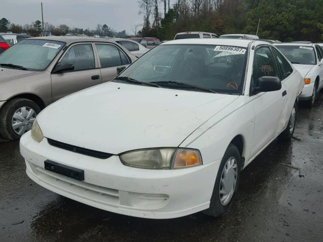 JA3AY11A9VU003343 - 1997 MITSUBISHI MIRAGE DE WHITE photo 2