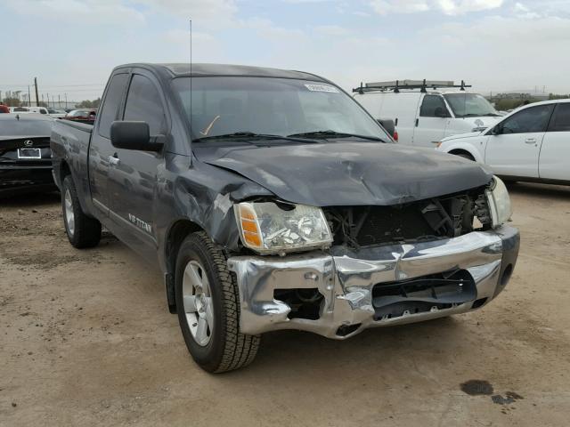 1N6AA06A37N210376 - 2007 NISSAN TITAN XE GRAY photo 1