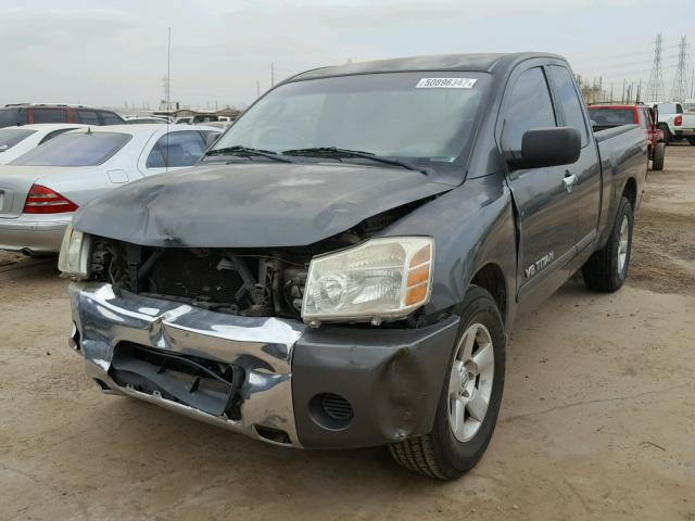 1N6AA06A37N210376 - 2007 NISSAN TITAN XE GRAY photo 2