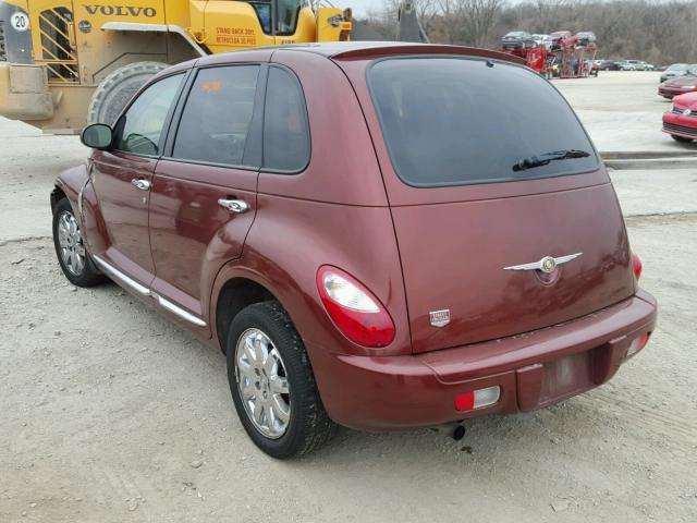 3A8FY48B68T128718 - 2008 CHRYSLER PT CRUISER MAROON photo 3