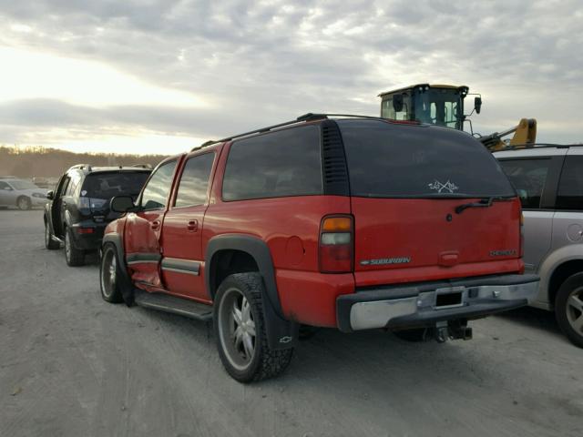 1GNFK16Z62J139392 - 2002 CHEVROLET SUBURBAN K RED photo 3