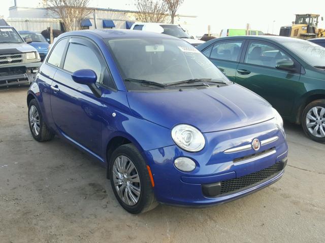 3C3CFFAR5CT363689 - 2012 FIAT 500 POP BLUE photo 1