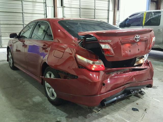 4T1BK46K18U065149 - 2008 TOYOTA CAMRY LE RED photo 3