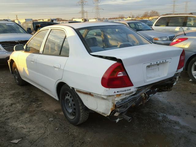 JA3AY26C61U037329 - 2001 MITSUBISHI MIRAGE ES WHITE photo 3