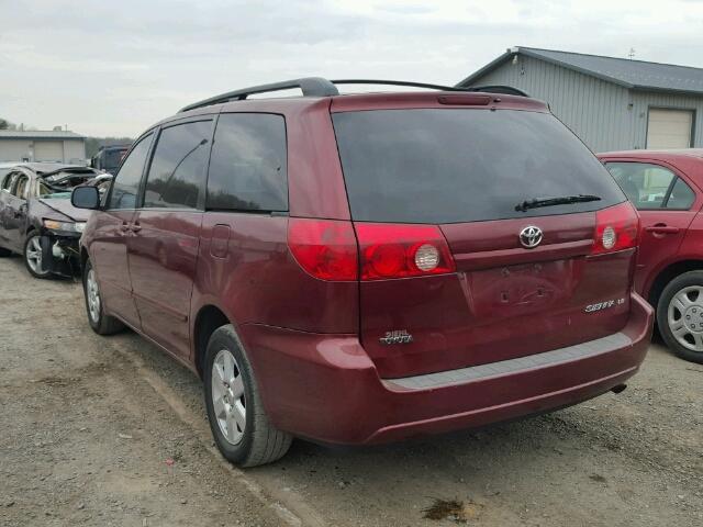 5TDZA23C96S512433 - 2006 TOYOTA SIENNA CE RED photo 3