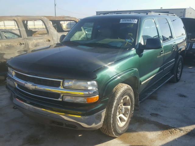 3GNFK16T21G158727 - 2001 CHEVROLET SUBURBAN K GREEN photo 2