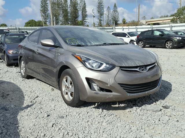 5NPDH4AE9FH560008 - 2015 HYUNDAI ELANTRA SE GRAY photo 1