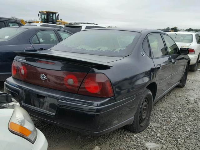 2G1WF52E759126196 - 2005 CHEVROLET IMPALA BLACK photo 4