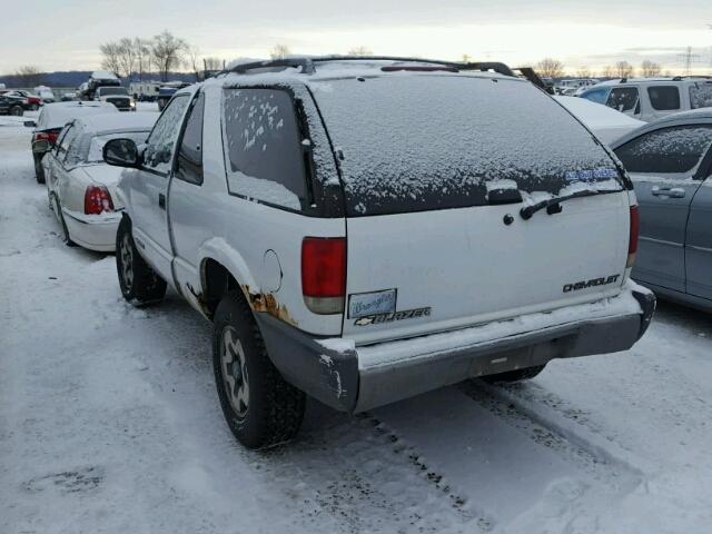 1GNCT18W6VK164990 - 1997 CHEVROLET BLAZER WHITE photo 3