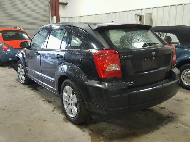 1B3HB48B57D507801 - 2007 DODGE CALIBER SX BLACK photo 3