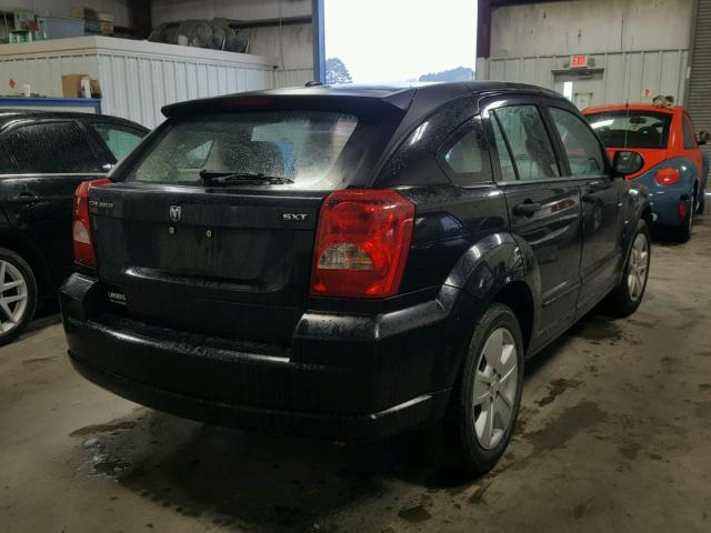 1B3HB48B57D507801 - 2007 DODGE CALIBER SX BLACK photo 4