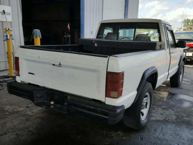 1JTMG64P9JT219948 - 1988 JEEP COMANCHE P WHITE photo 4