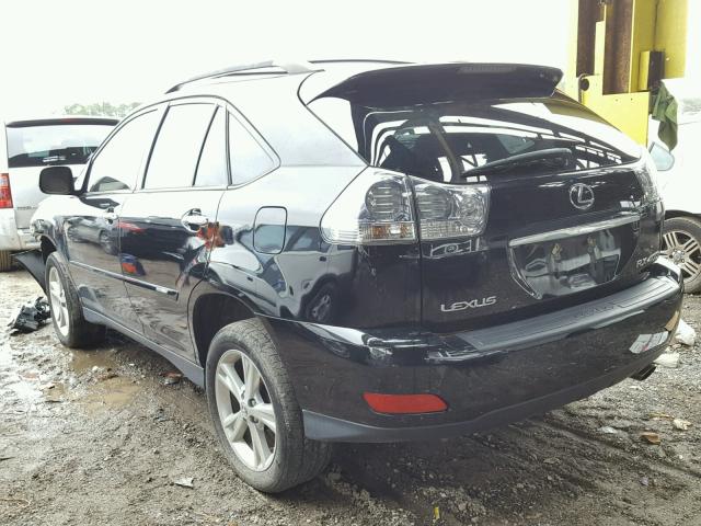 JTJHW31UX82071238 - 2008 LEXUS RX 400H BLACK photo 3