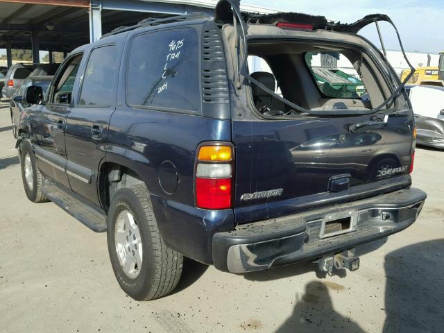 1GNEC13T14R170823 - 2004 CHEVROLET TAHOE C150 BLUE photo 3