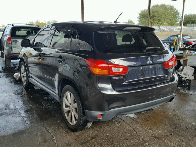 4A4AP3AU2DE007827 - 2013 MITSUBISHI OUTLANDER BLACK photo 3