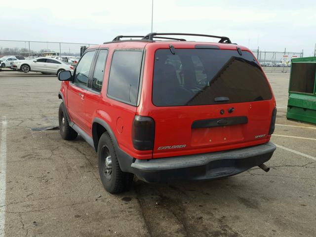 1FMYU22E8XUB82931 - 1999 FORD EXPLORER RED photo 3