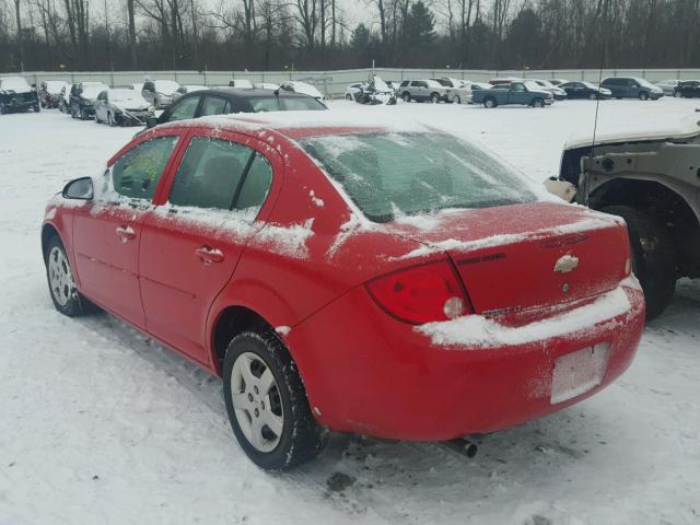 1G1AL55F287182298 - 2008 CHEVROLET COBALT LT RED photo 3