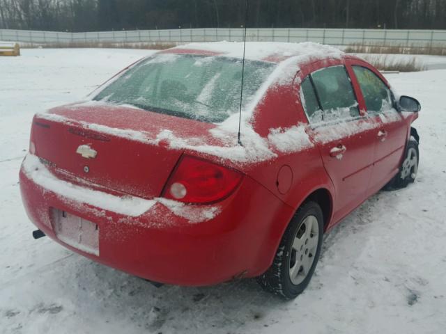 1G1AL55F287182298 - 2008 CHEVROLET COBALT LT RED photo 4