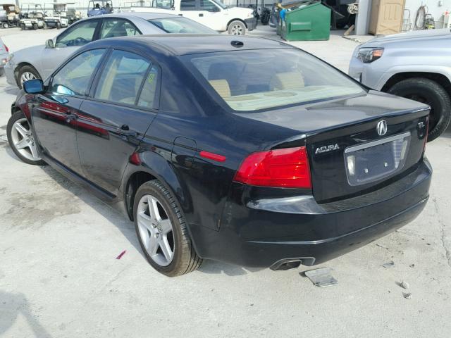 19UUA66285A044986 - 2005 ACURA TL BLACK photo 3