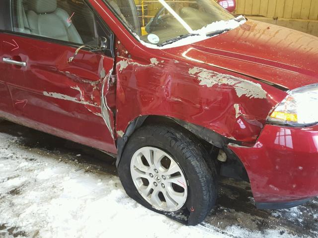 2HNYD18623H533614 - 2003 ACURA MDX TOURIN RED photo 9