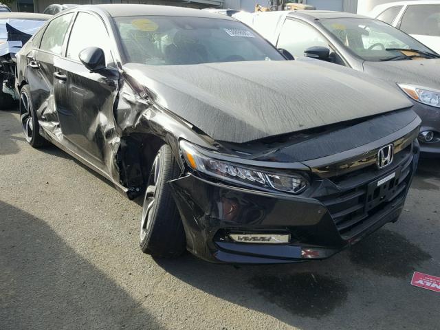 1HGCV1F32JA024626 - 2018 HONDA ACCORD SPO BLACK photo 1