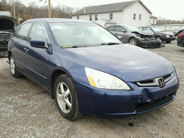 1HGCM56844A161075 - 2004 HONDA ACCORD EX BLUE photo 1