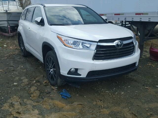 5TDJZRFH6HS508638 - 2017 TOYOTA HIGHLANDER WHITE photo 1