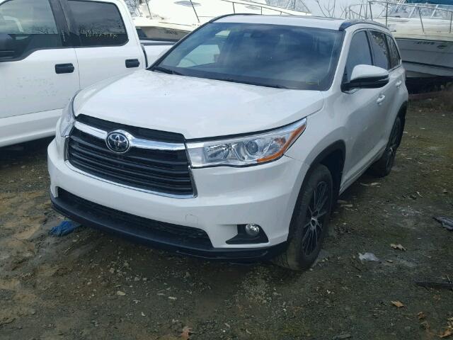 5TDJZRFH6HS508638 - 2017 TOYOTA HIGHLANDER WHITE photo 2