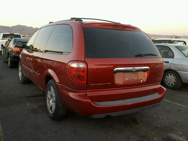 2A4GP44R17R330816 - 2007 CHRYSLER TOWN & COU RED photo 3