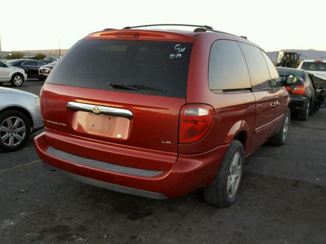 2A4GP44R17R330816 - 2007 CHRYSLER TOWN & COU RED photo 4