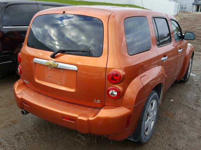 3GNDA13D77S547991 - 2007 CHEVROLET HHR LS Naranja foto 4