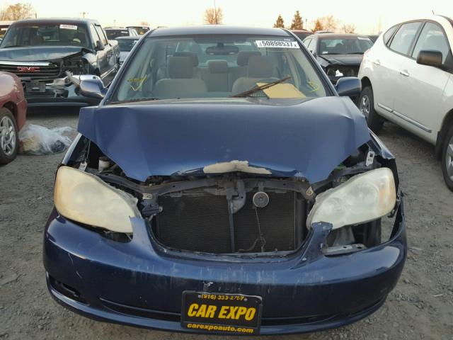 1NXBR30E15Z424438 - 2005 TOYOTA COROLLA CE BLUE photo 9