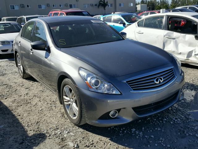 JN1CV6APXDM724406 - 2013 INFINITI G37 BASE GRAY photo 1