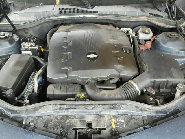 2G1FC1E32D9237152 - 2013 CHEVROLET CAMARO LT BLUE photo 7