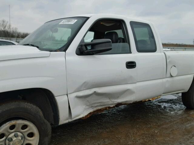 1GCEK19Z96E224208 - 2006 CHEVROLET SILVERADO WHITE photo 9