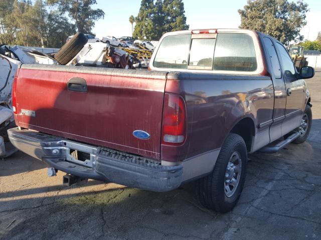 1FTEX27L9VKD09183 - 1997 FORD F250 BURGUNDY photo 4