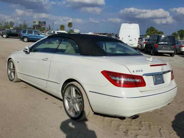 WDDKK5KF6CF144676 - 2012 MERCEDES-BENZ E 350 WHITE photo 3