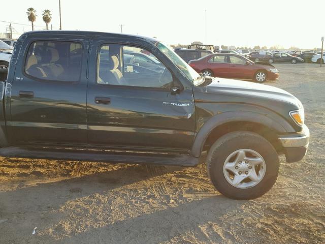 5TEGN92N73Z234945 - 2003 TOYOTA TACOMA DOU GREEN photo 9