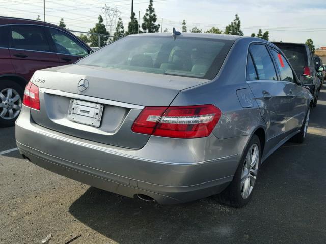 WDDHF5GBXAA134361 - 2010 MERCEDES-BENZ E 350 GRAY photo 4