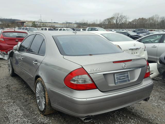 WDBUF56X58B300147 - 2008 MERCEDES-BENZ E 350 TAN photo 3