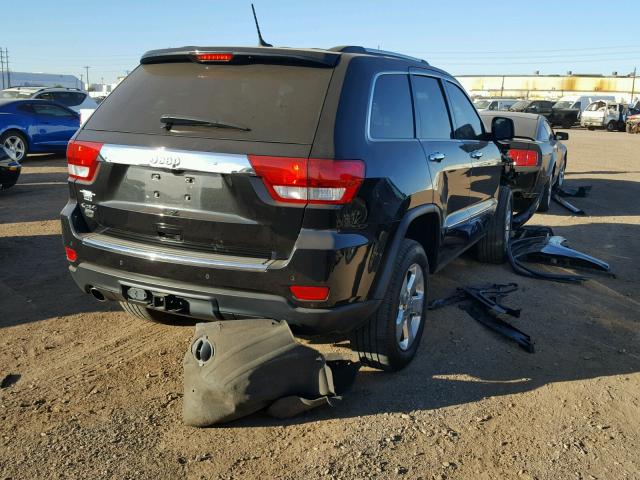 1J4RR6GT8BC589312 - 2011 JEEP GRAND CHER BLACK photo 4