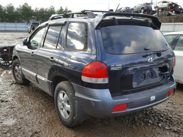 KM8SC73D75U943196 - 2005 HYUNDAI SANTA FE G BLUE photo 3