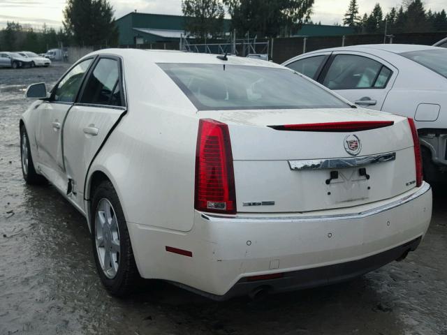 1G6DV57V980213528 - 2008 CADILLAC CTS HI FEA WHITE photo 3