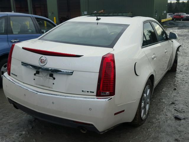 1G6DV57V980213528 - 2008 CADILLAC CTS HI FEA WHITE photo 4