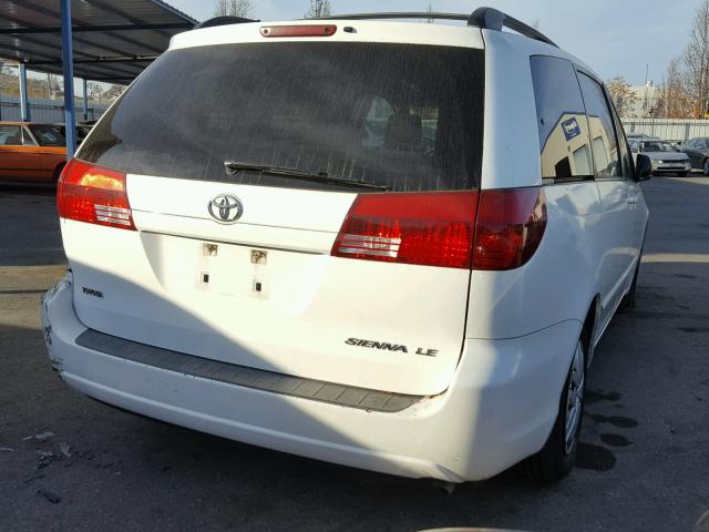 5TDZA23C65S294790 - 2005 TOYOTA SIENNA CE WHITE photo 4