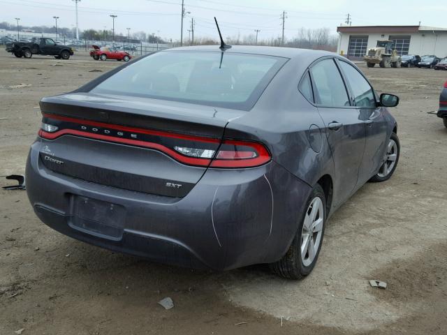 1C3CDFBB1FD378787 - 2015 DODGE DART SXT GRAY photo 4