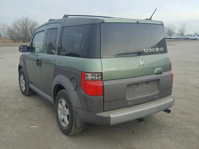 5J6YH27605L027068 - 2005 HONDA ELEMENT EX GREEN photo 3