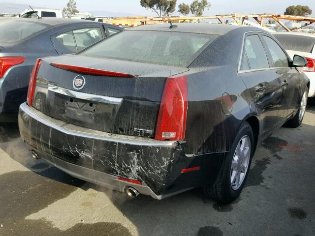 1G6DM577380117026 - 2008 CADILLAC CTS BLACK photo 4