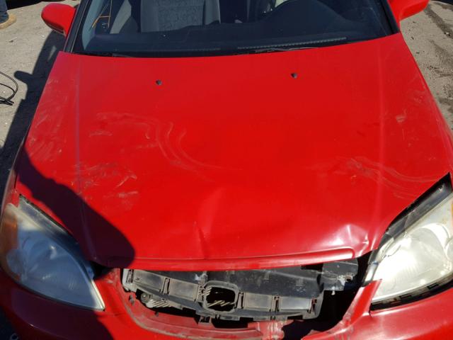 1HGEM22992L036614 - 2002 HONDA CIVIC EX წითელი ფოტო 7