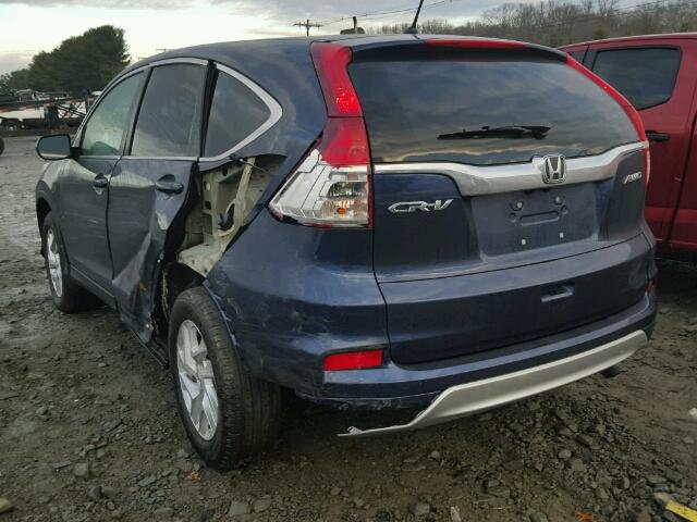 2HKRM4H56GH726087 - 2016 HONDA CR-V EX ლურჯი ფოტო 3